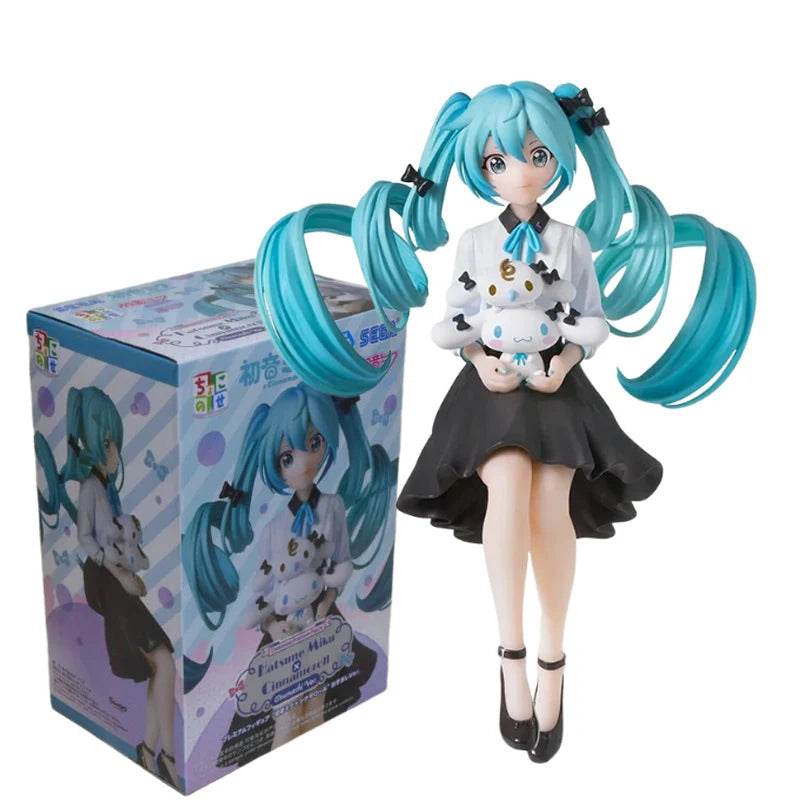 Hatsune Miku×Cinnamoroll Sanrio And Milk PVC 14CM Anime Action Figures Model Collection Toy Hatsune Miku×Cinnamoroll Sanrio And Milk PVC 14CM Anime Action Figures Model Collection Toy